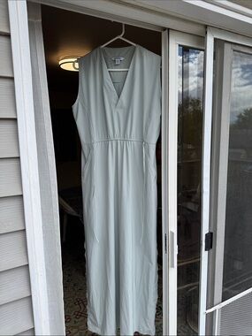 athleta signature rib maxi dress Athleta Women's Signature Rib Maxi Dress Slate Petite Size XS
